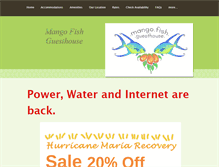 Tablet Screenshot of mangofishguesthouse.com